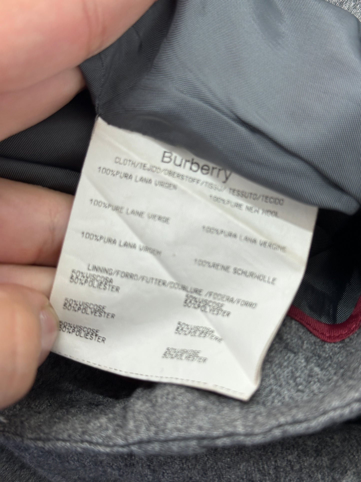 BURBERRY wool skirt (M)