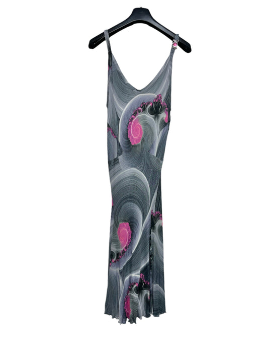 VERSACE abstract viscose dress (XL)