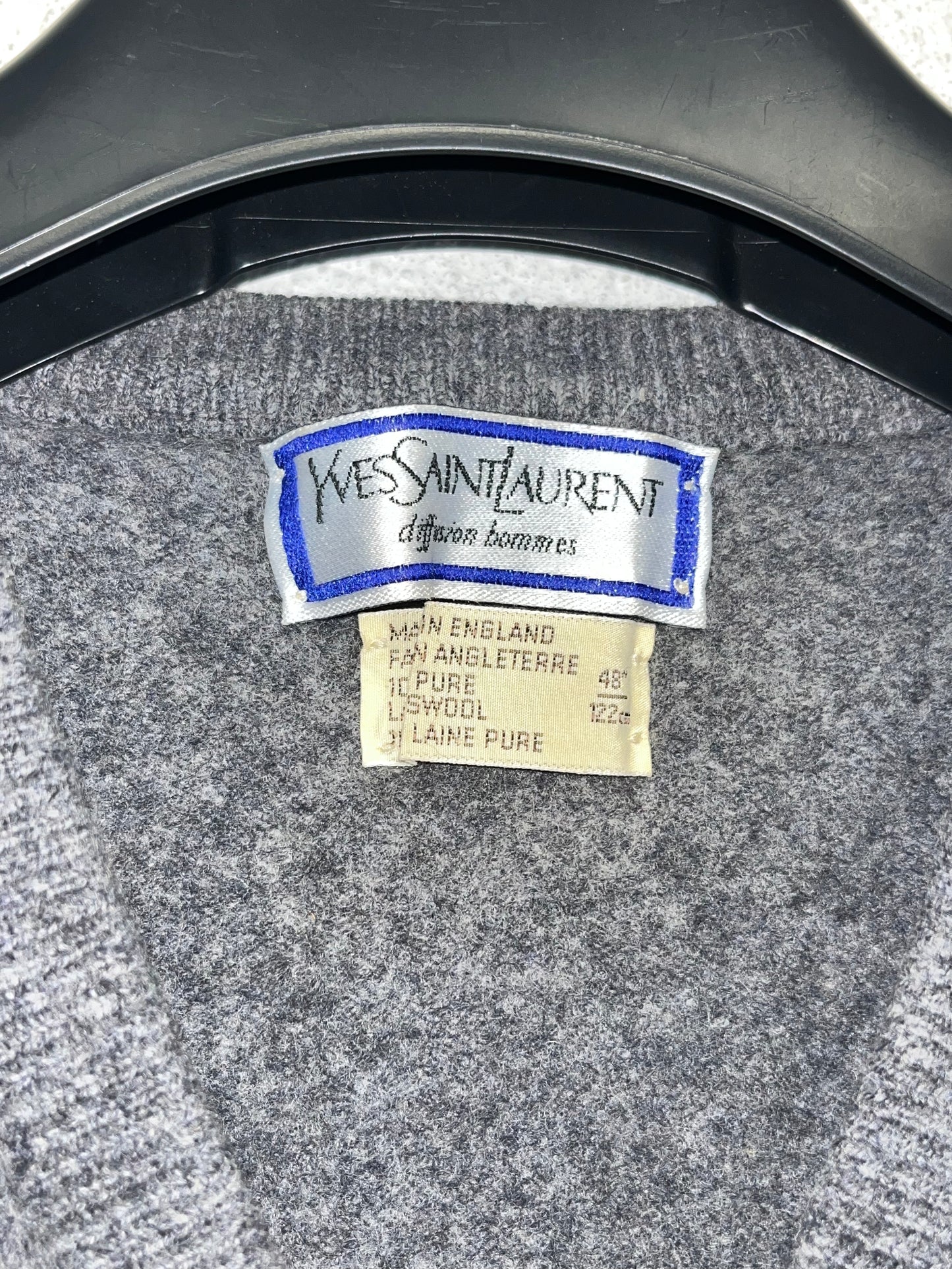 YVES SAINT LAURENT Wool grey Vest (M/L)