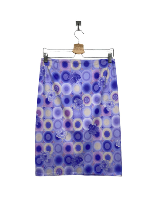 VINTAGE printed midi skirt (M)