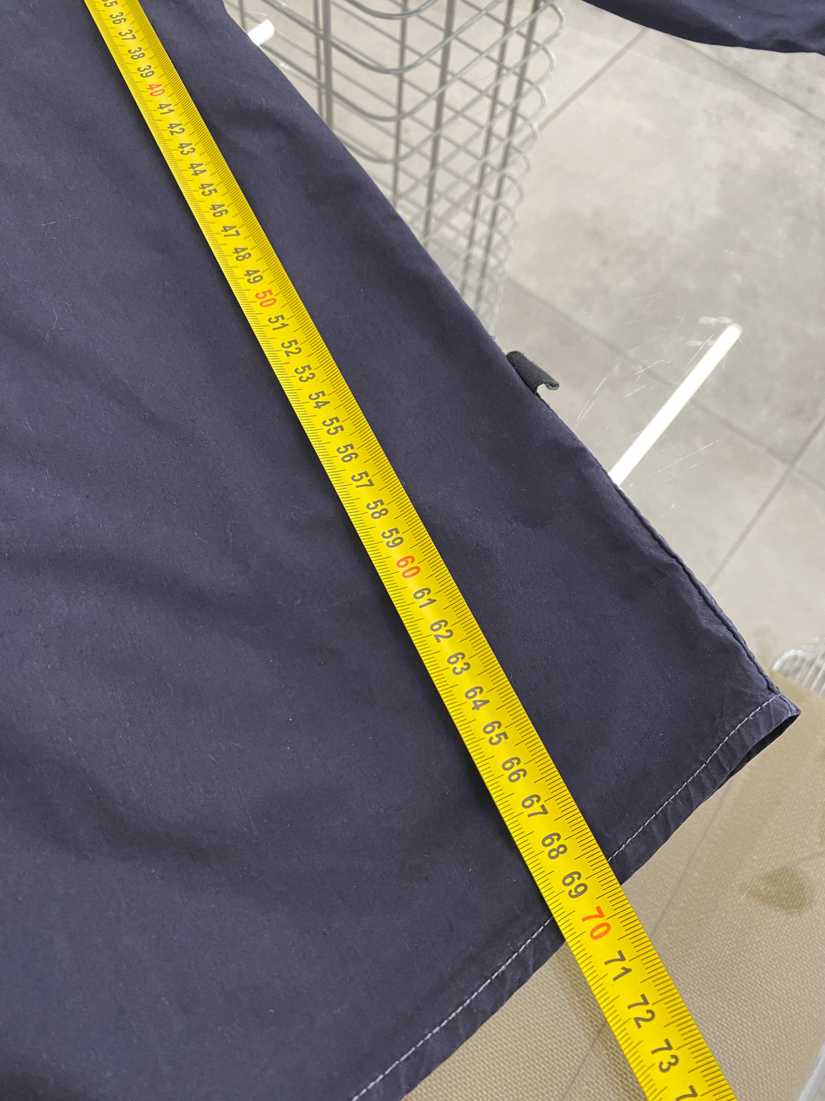 Marithé & François Girbaud navy cotton shirt (XL)
