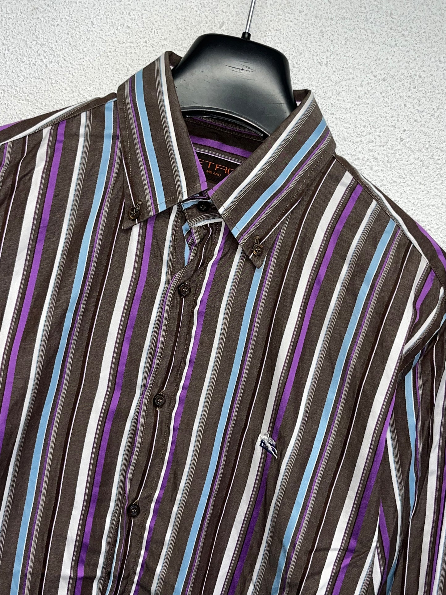 ETRO stripes cotton shirt (41/L)