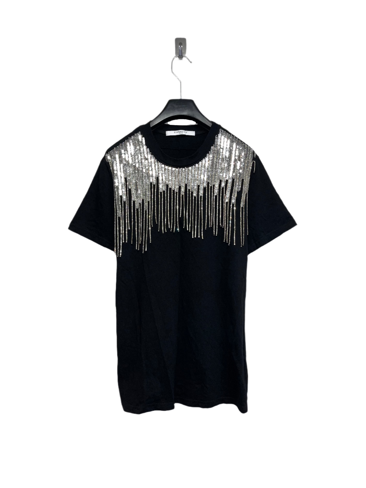 GIVENCHY sequin black t-shirt (S)