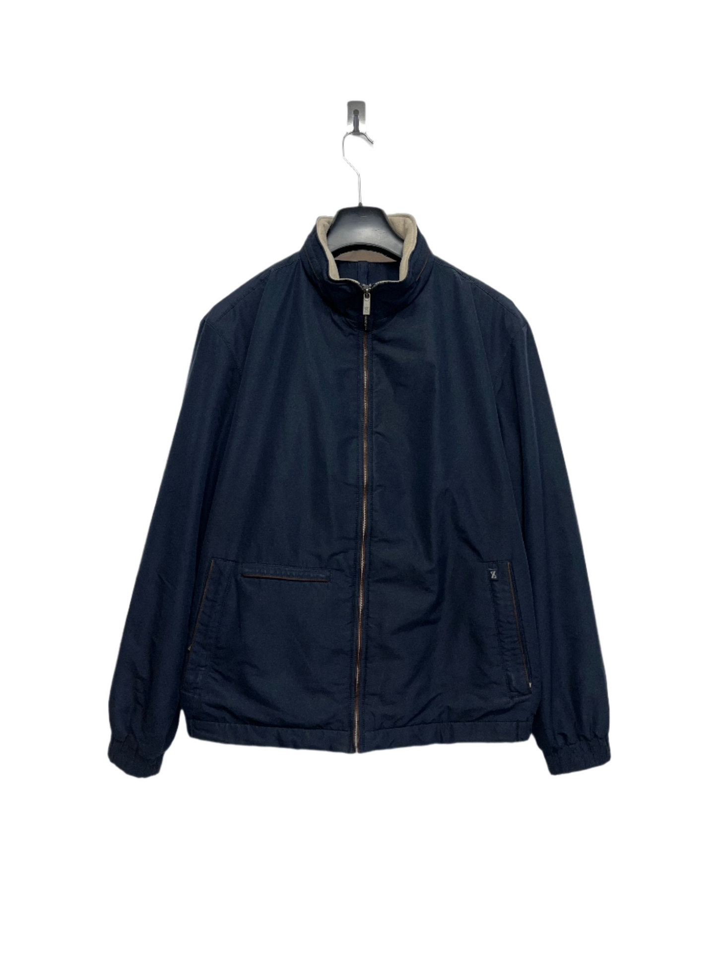 ZEGNA navy zip-up jacket (L)