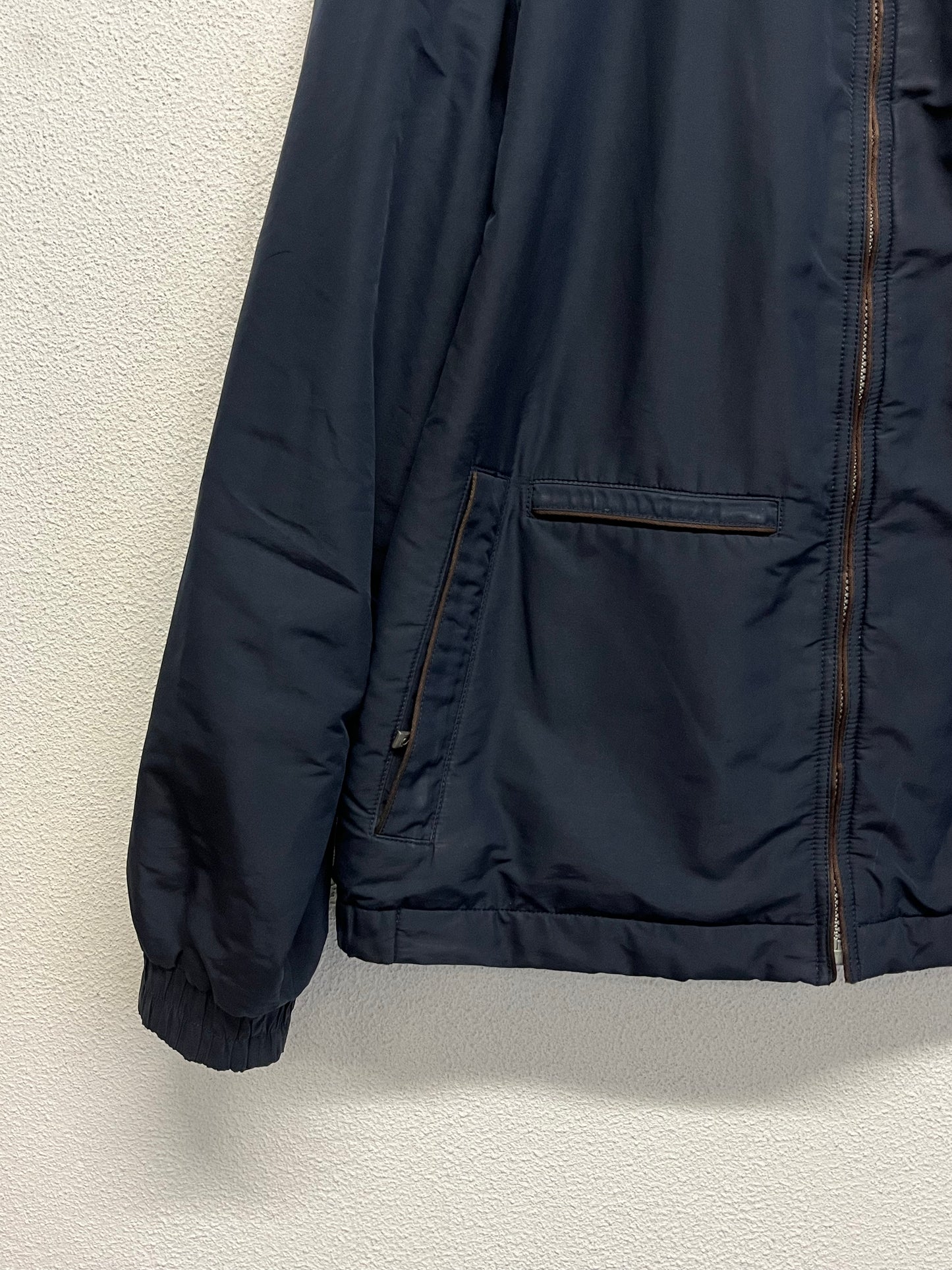 ZEGNA navy zip-up jacket (L)