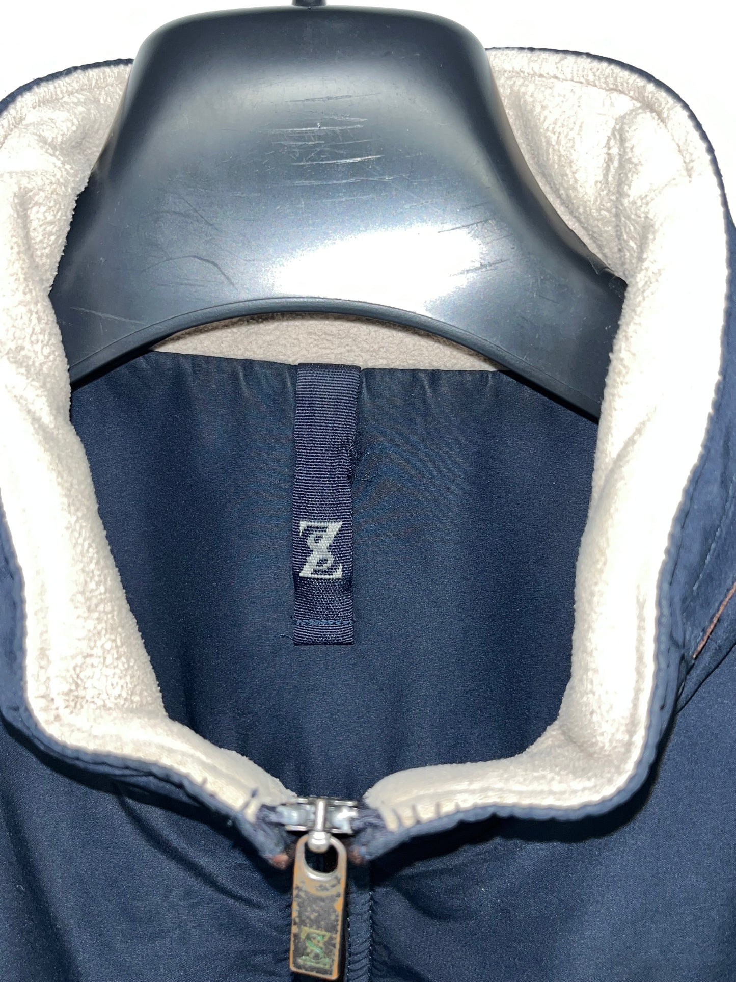 ZEGNA navy zip-up jacket (L)