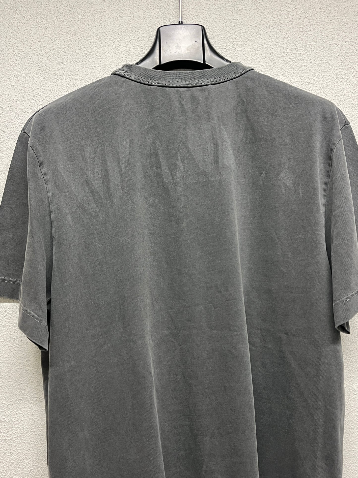 ALEXANDER WANG grey graphic tee with rhinestones (XL)