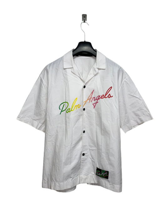 PALM ANGELS short sleeve shirt with logo (XL)