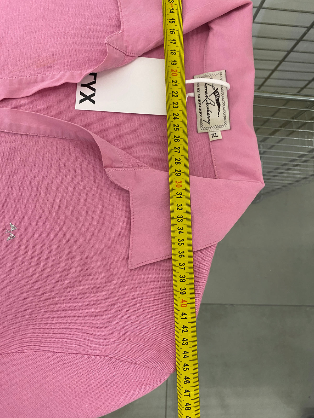 Burberry pink polo shirt (XL)