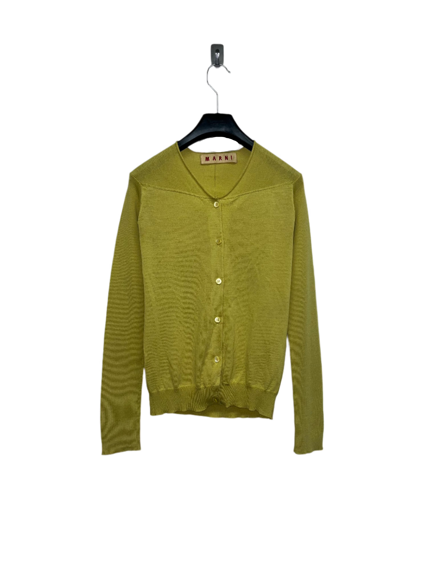 MARNI Cardigan wool green cardigan (XS)