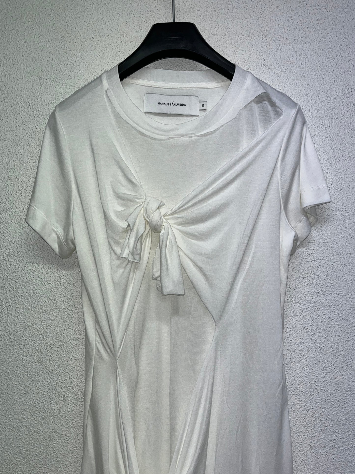 MARQUES/ALMEIDA white cotton stretchy T-shirt (XS/S)