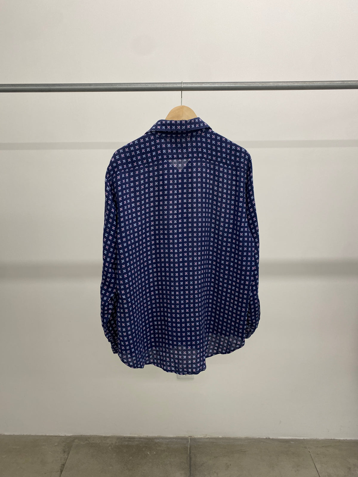 Etro blue linen shirt (XL)