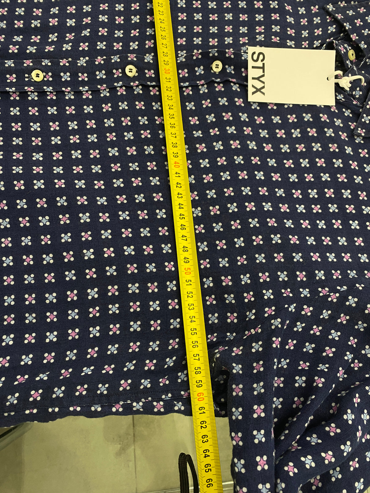 Etro blue linen shirt (XL)