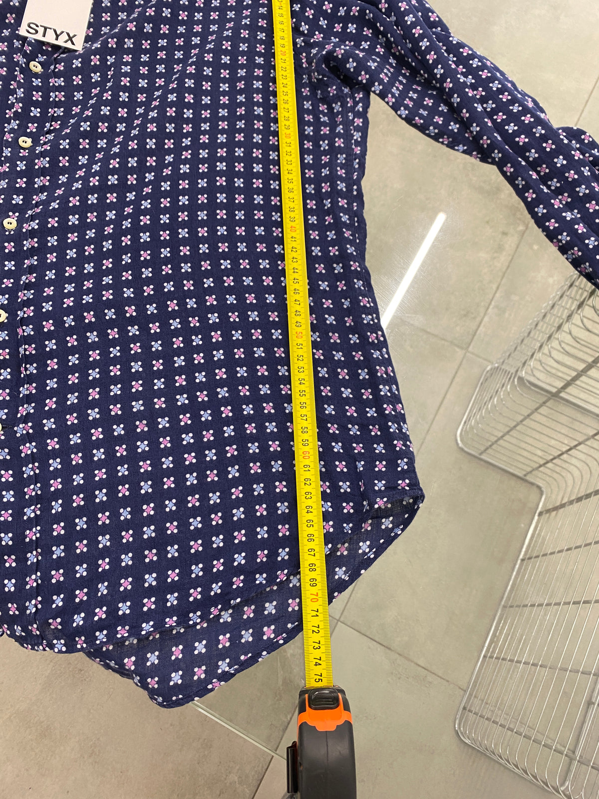 Etro blue linen shirt (XL)