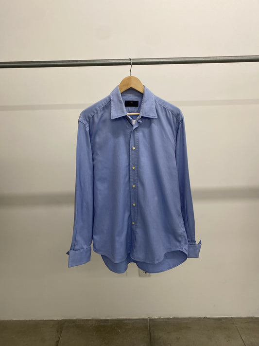 Etro blue cotton shirt (L)