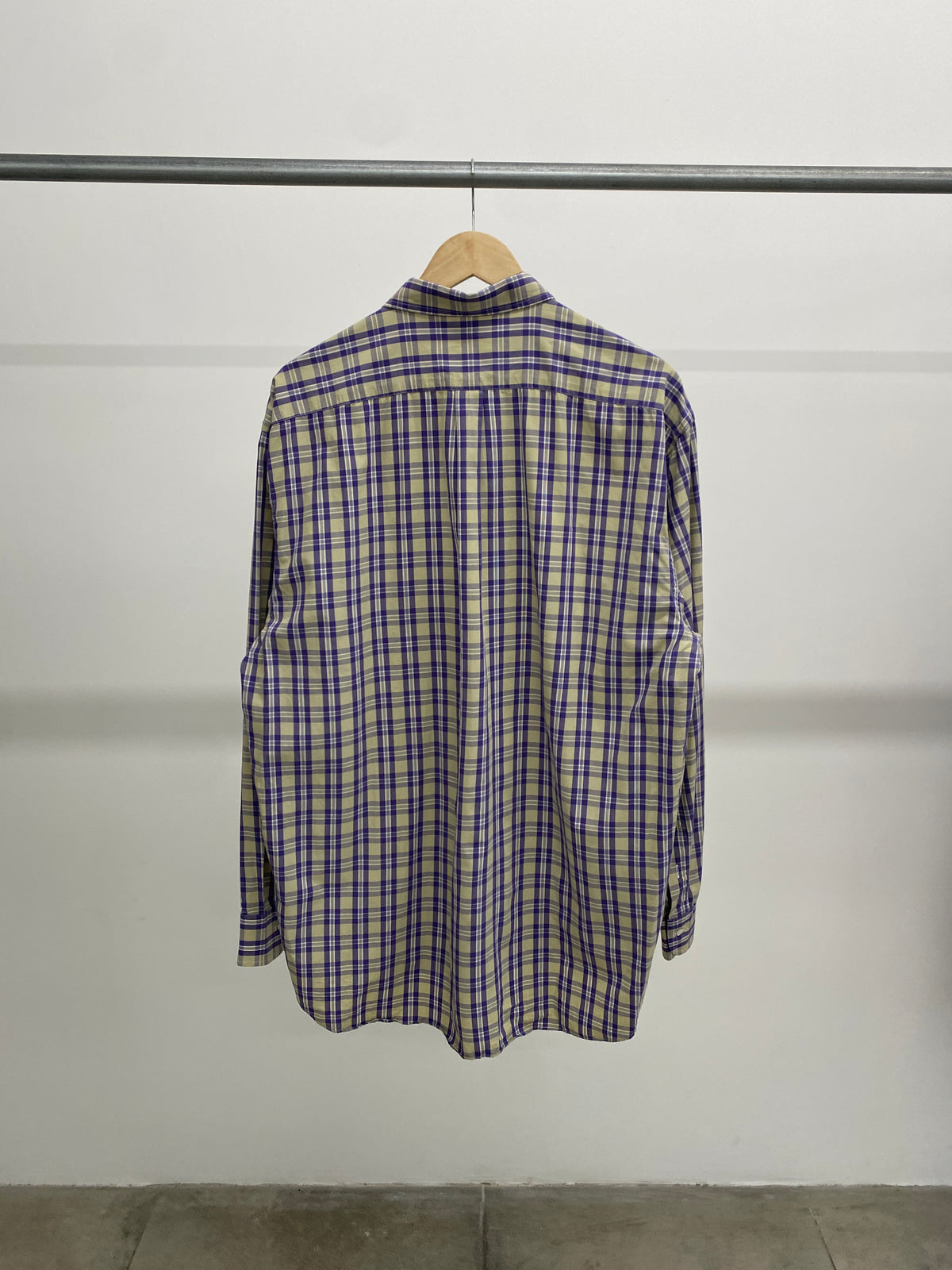 Valentino blue and yellow checkered shirt (43)