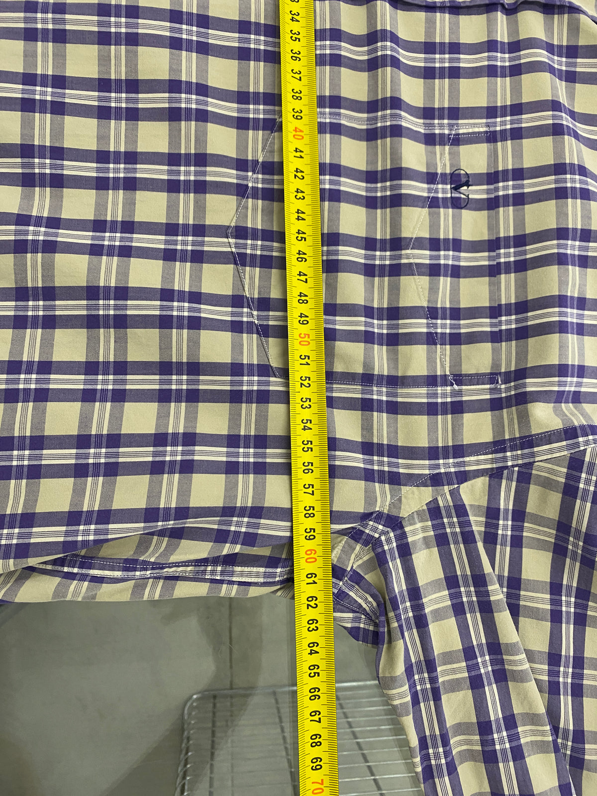 Valentino blue and yellow checkered shirt (43)