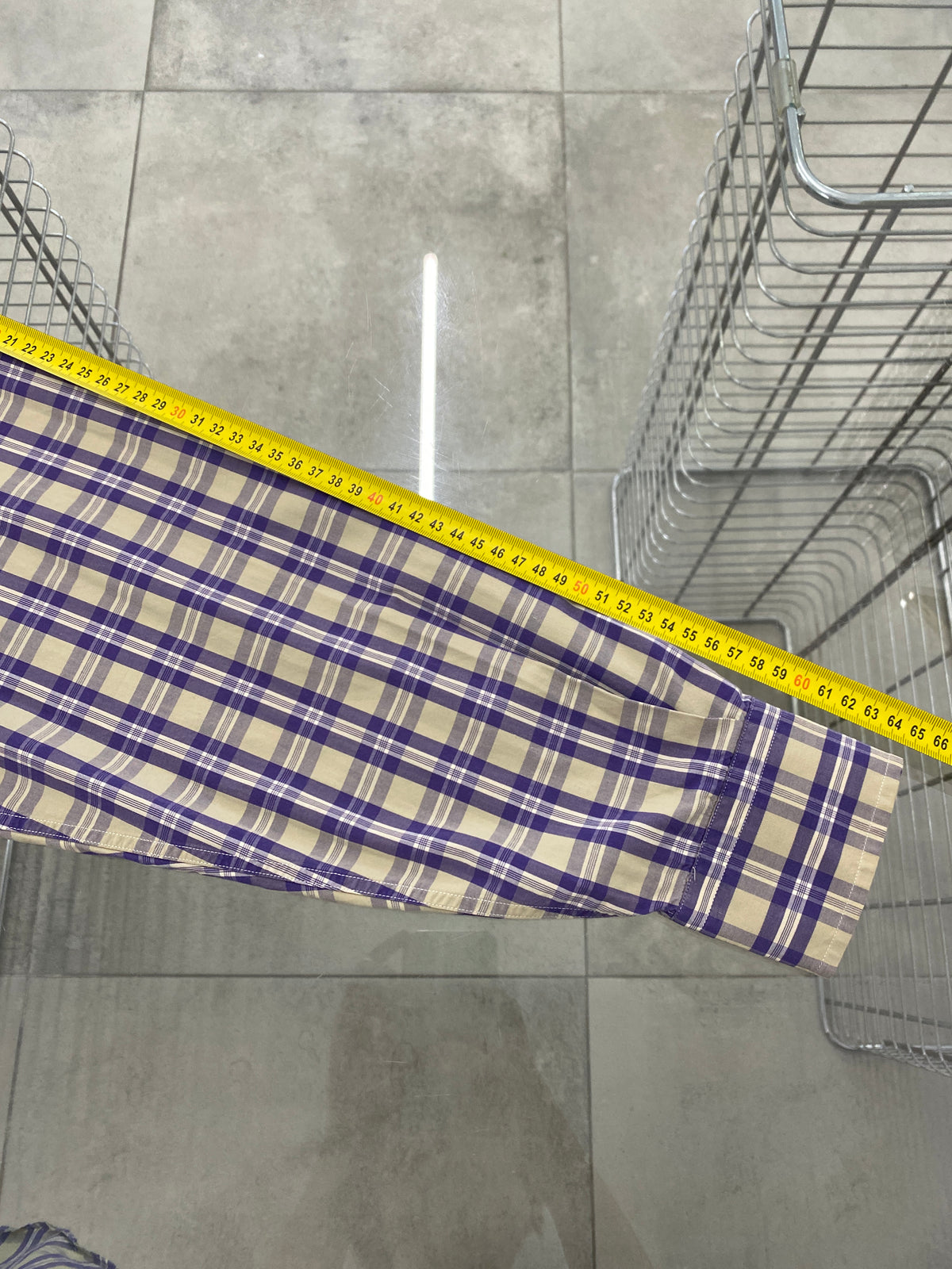 Valentino blue and yellow checkered shirt (43)