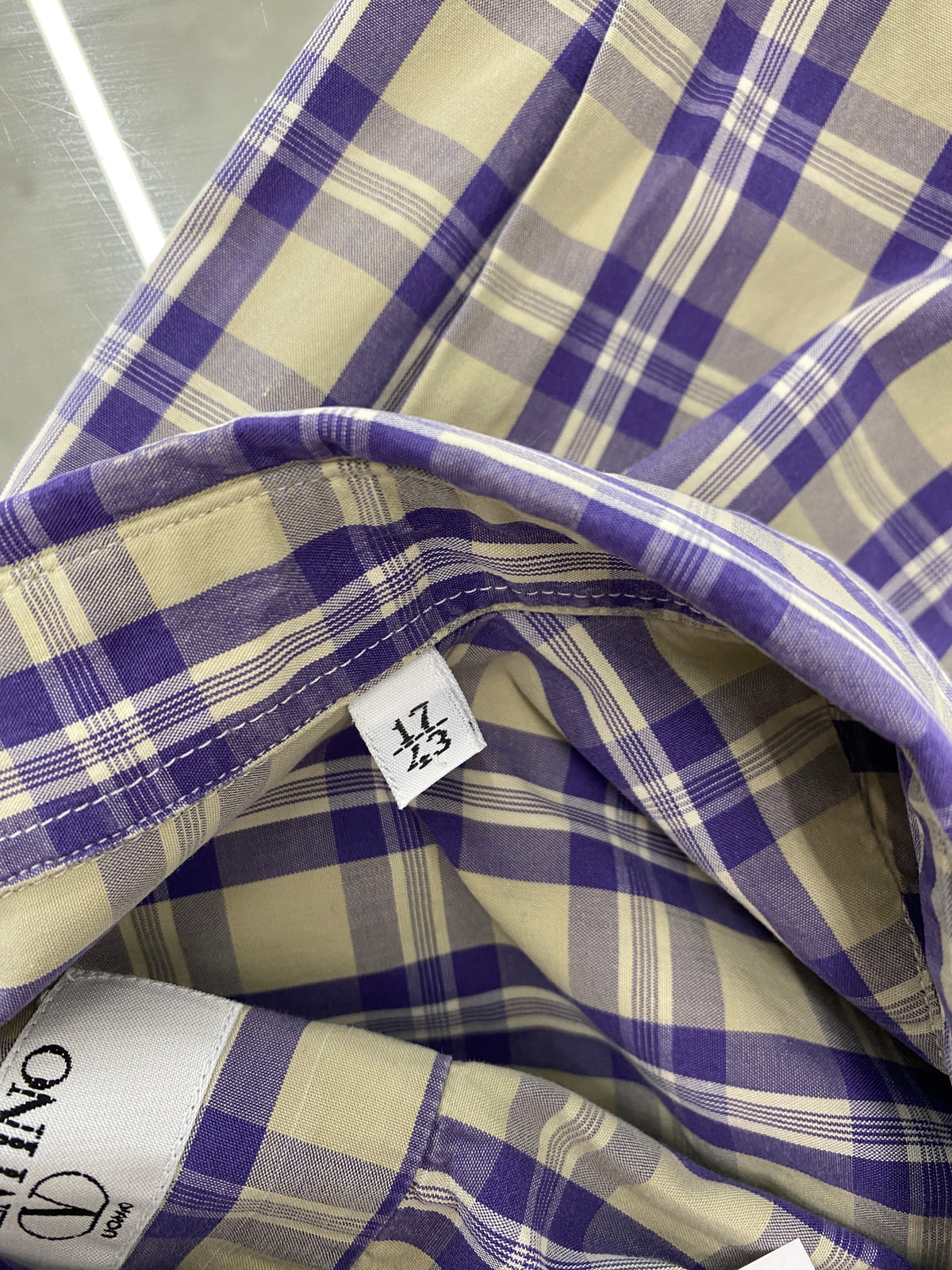 Valentino blue and yellow checkered shirt (43)