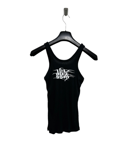 ALYX black goth graphic tank top (S)