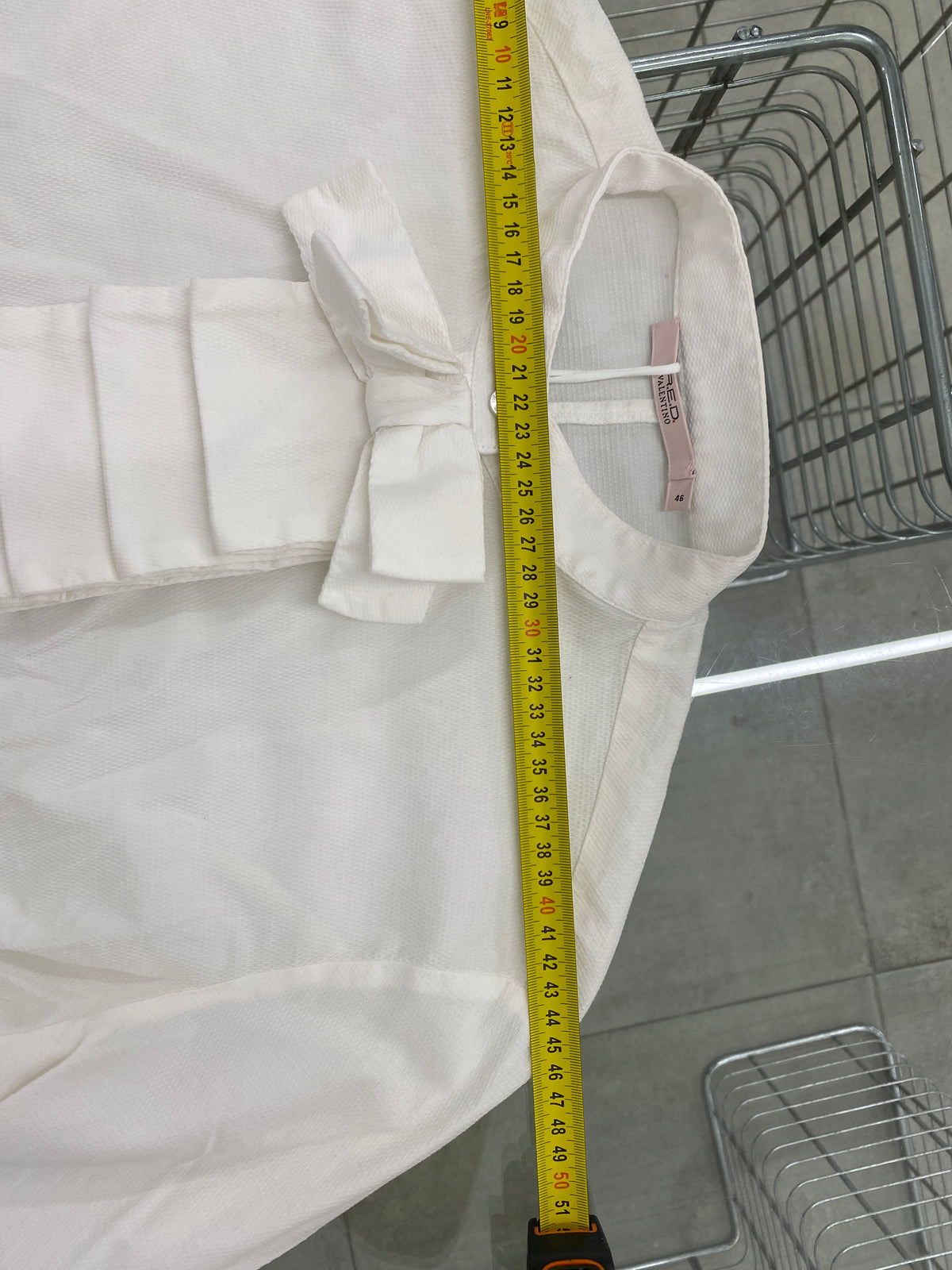Valentino white detailed cotton shirt (46 IT)
