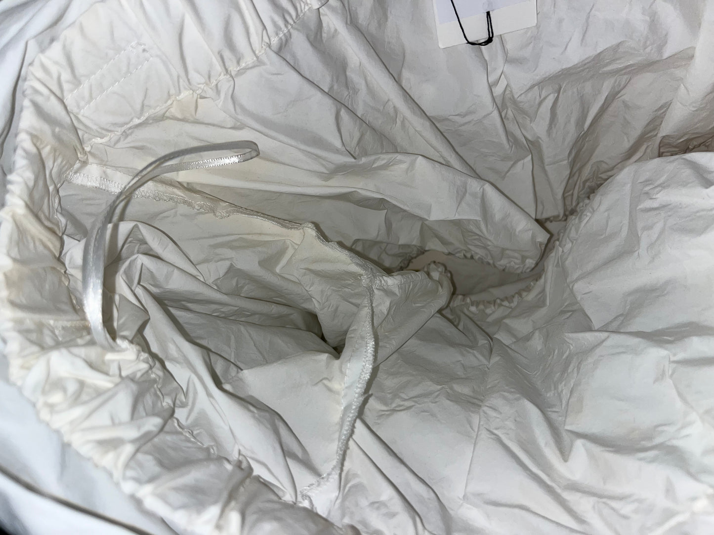 DRIES VAN NOTEN white paper asymmetrical blouse (S)