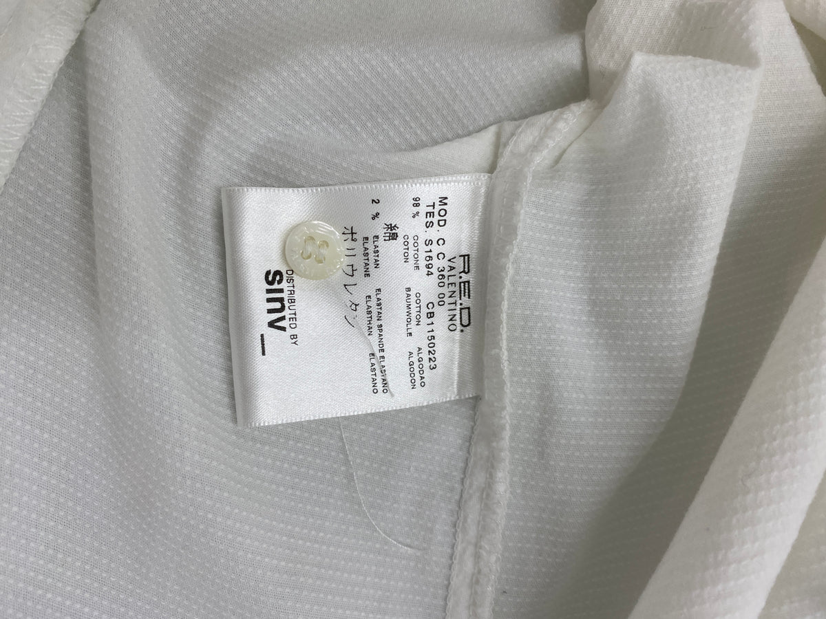 Valentino white detailed cotton shirt (46 IT)