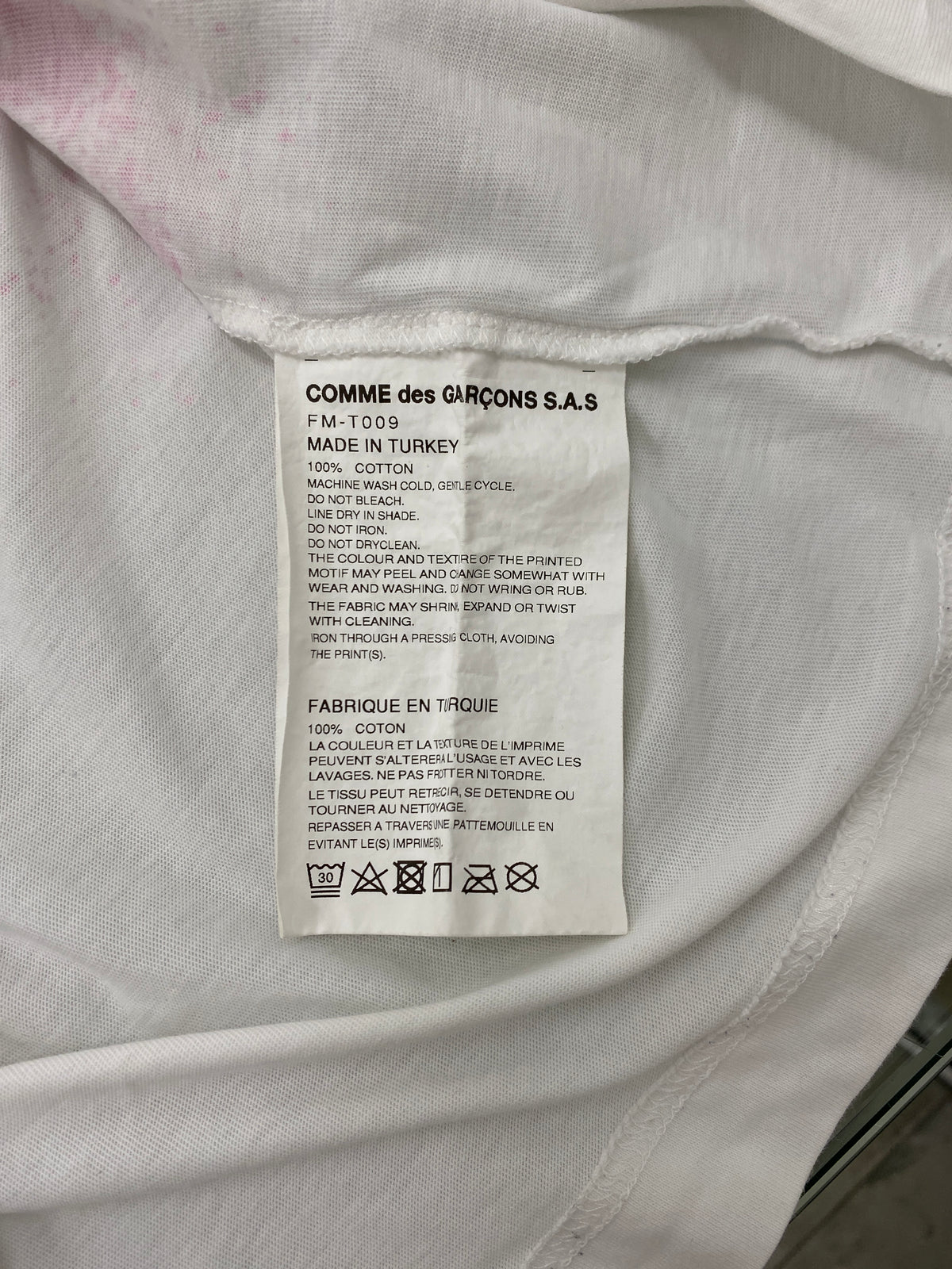 Comme Des Garçons Spring/Summer 2024 t-shirt (S)