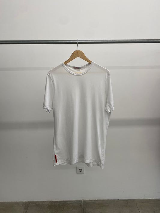 2000s Prada white cotton t-shirt (XXL)
