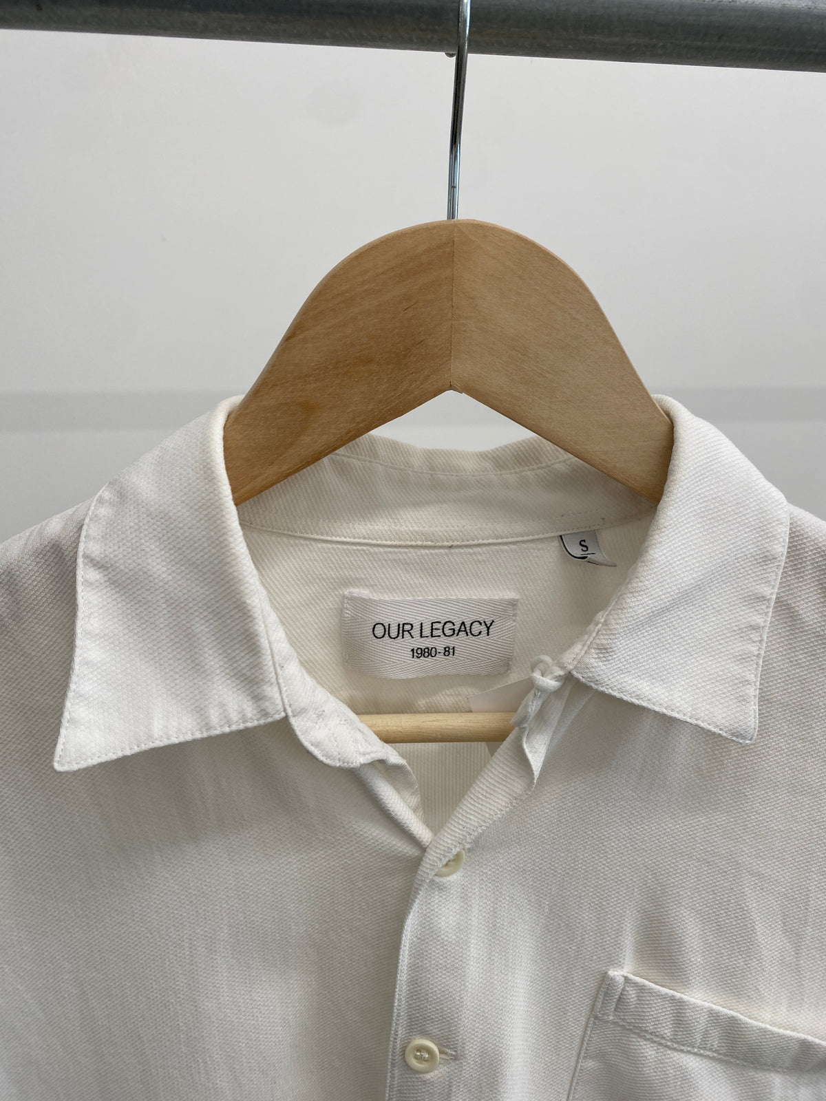 Our Legacy white cotton shirt (S)