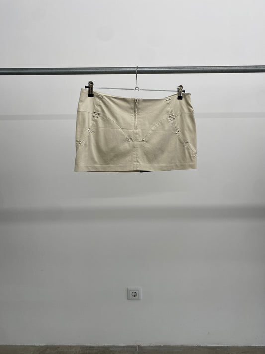 Plein Sud beige mini skirt (40)