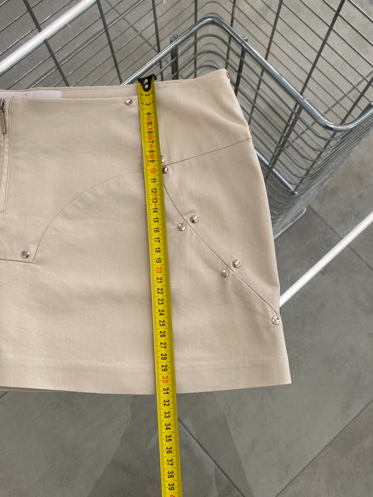 Plein Sud beige mini skirt (40)