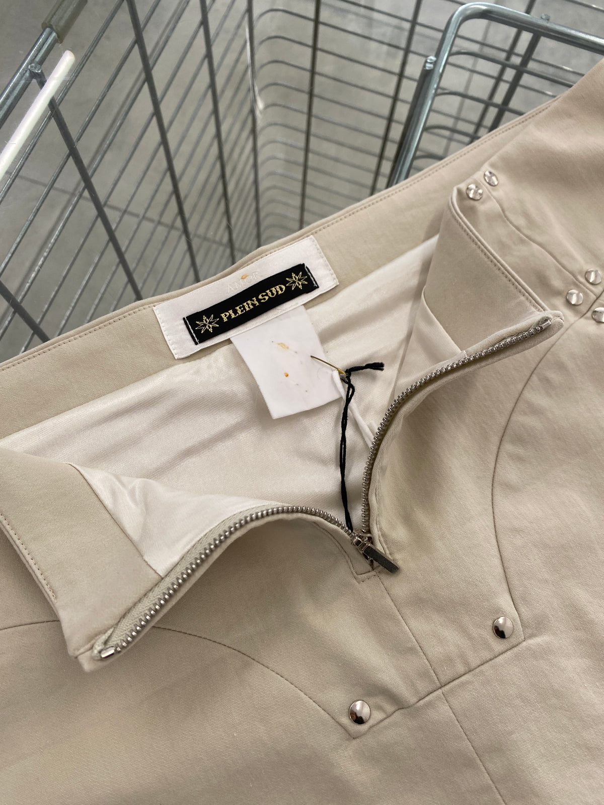 Plein Sud beige mini skirt (40)