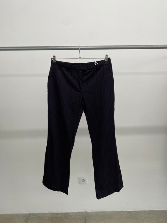Dolce & Gabbana stripped navy wool trousers (46)