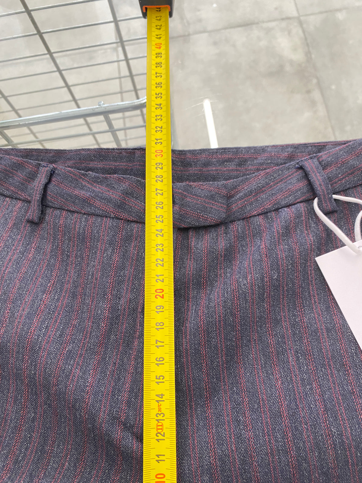 Dolce & Gabbana stripped navy wool trousers (46)