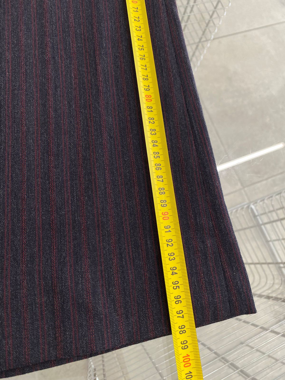 Dolce & Gabbana stripped navy wool trousers (46)