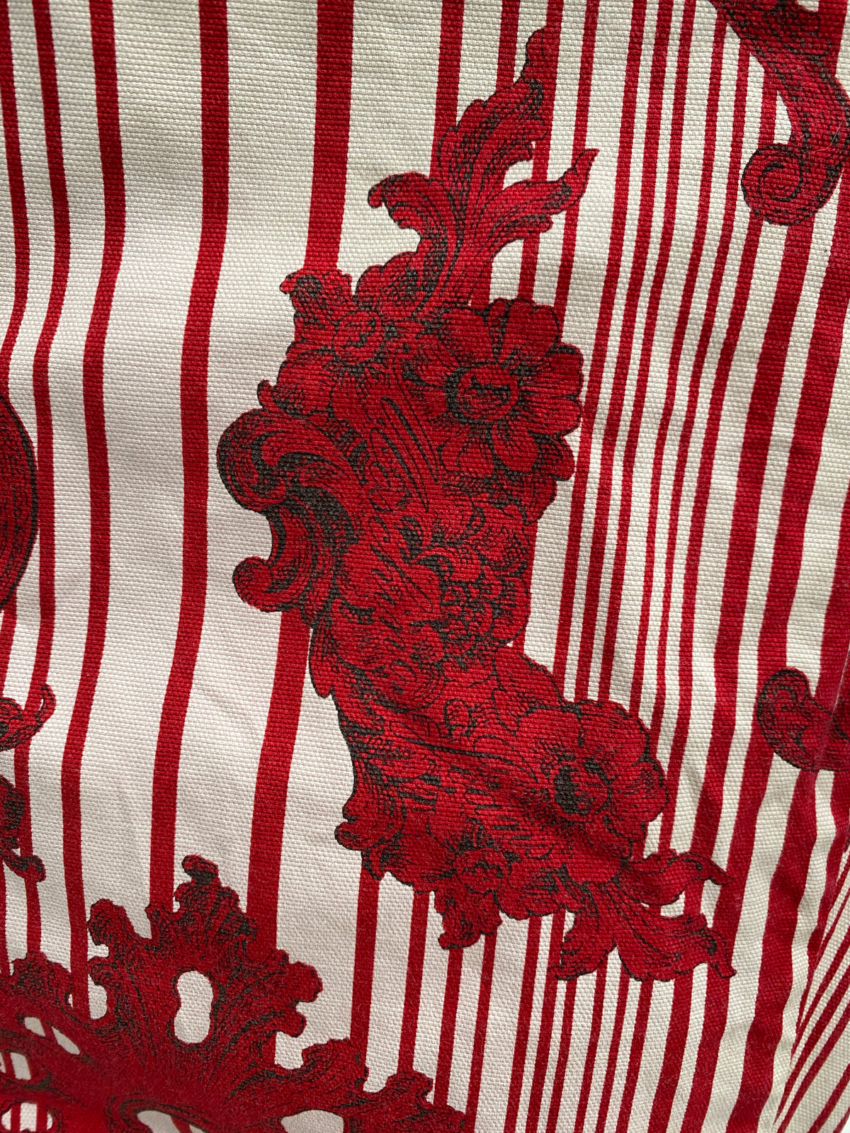 Moschino red floral pattern straight trousers (34)