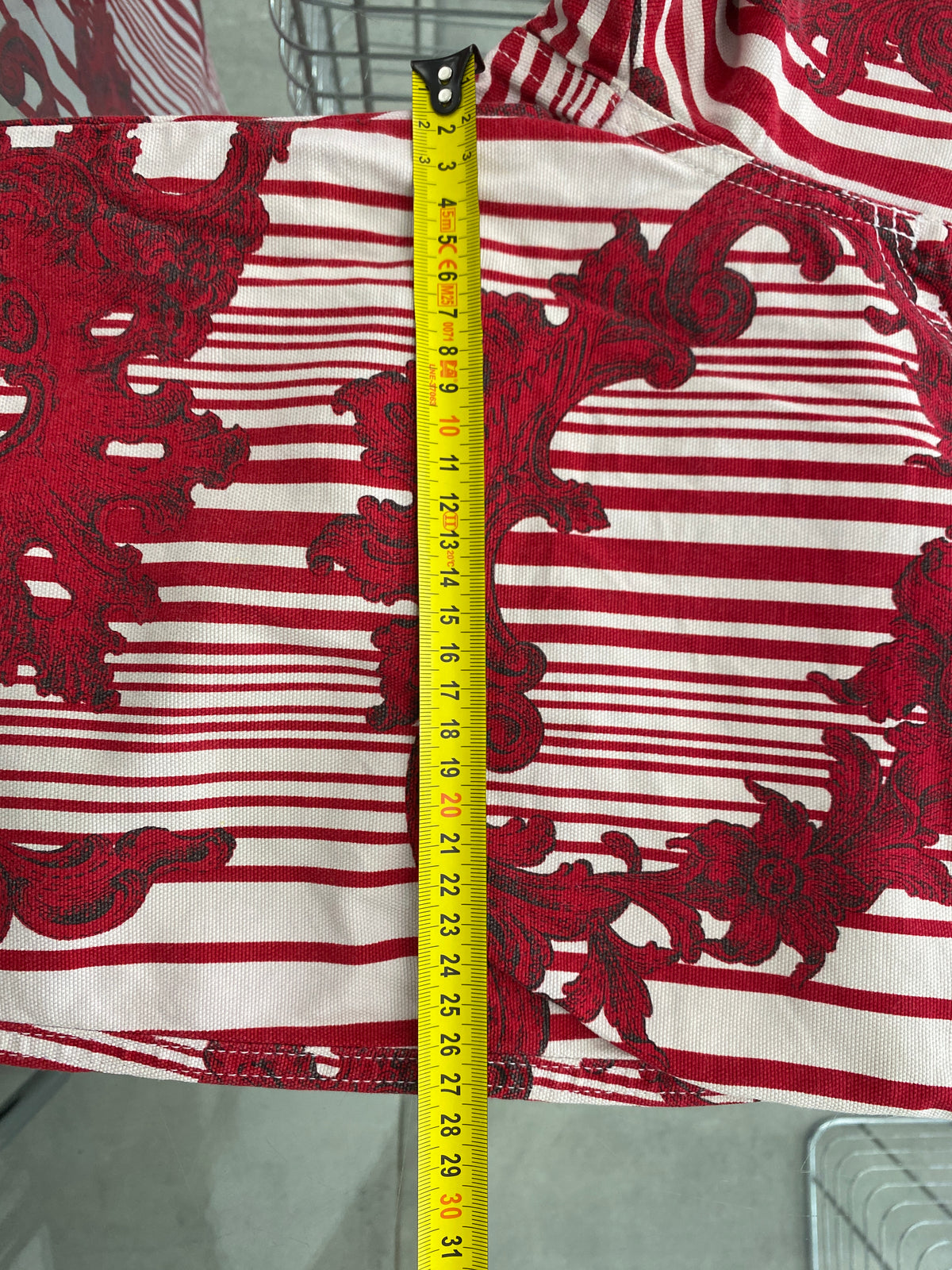 Moschino red floral pattern straight trousers (34)