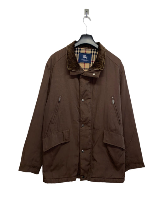 BURBERRY brown nylon coat (XXL)