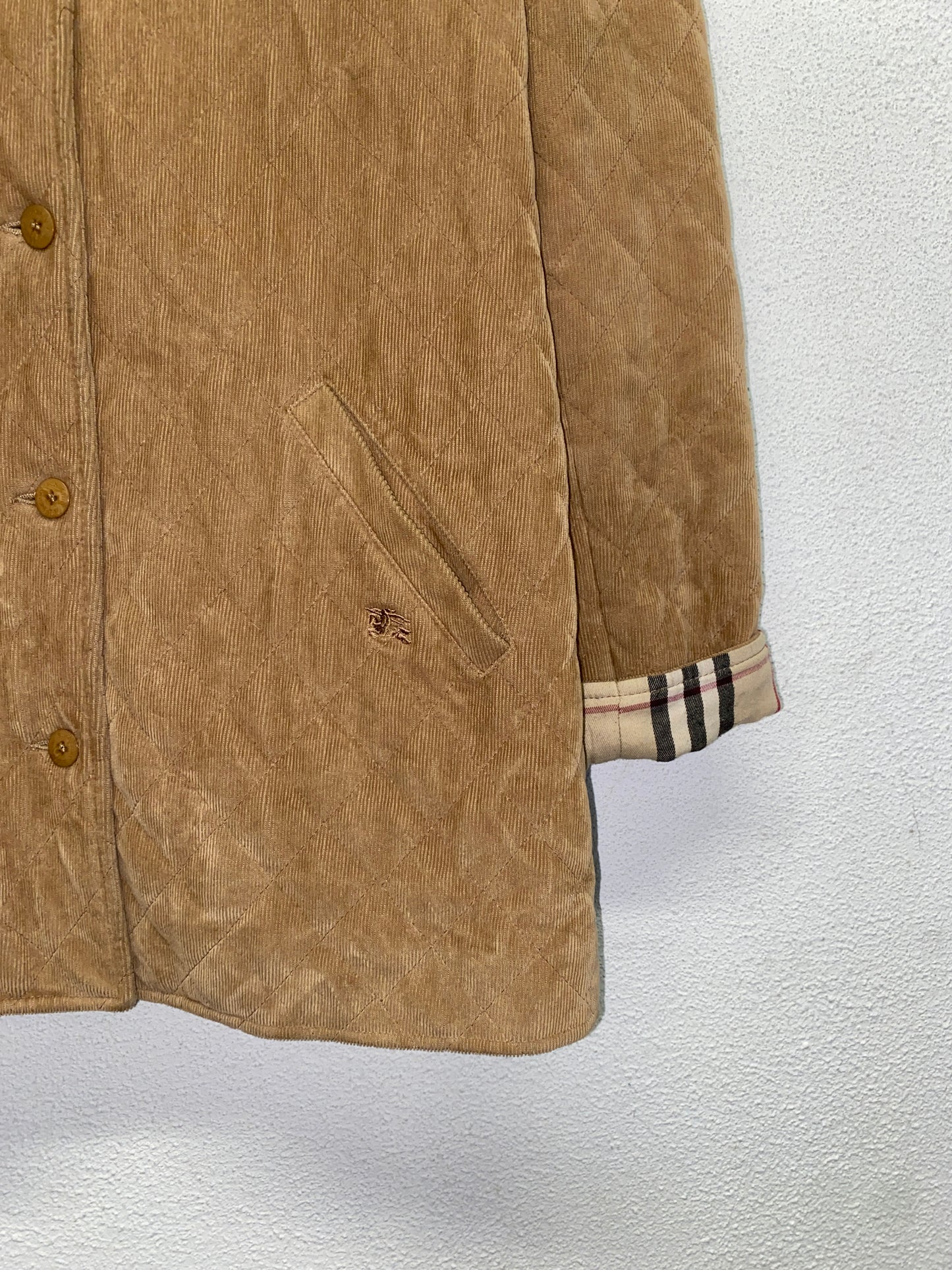 BURBERRY beige corduroy jacket (M)