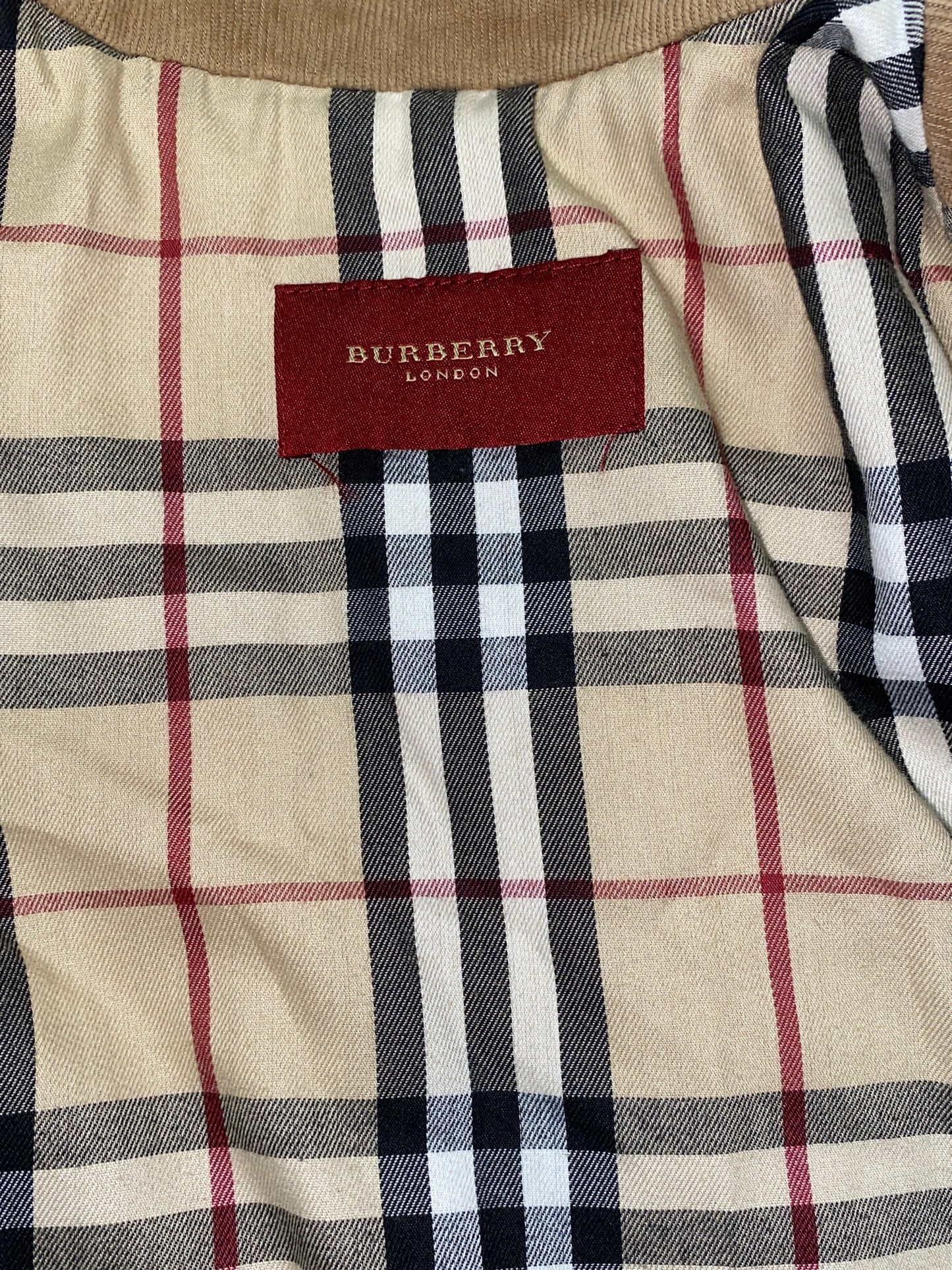 BURBERRY beige corduroy jacket (M)