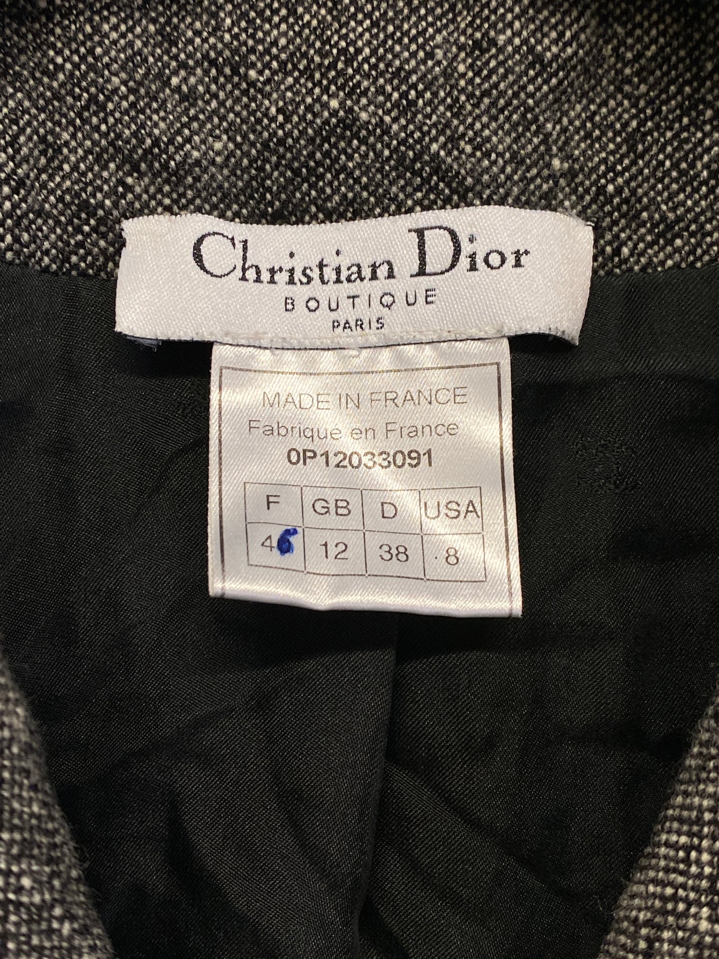 DIOR grey wool blazer (L)