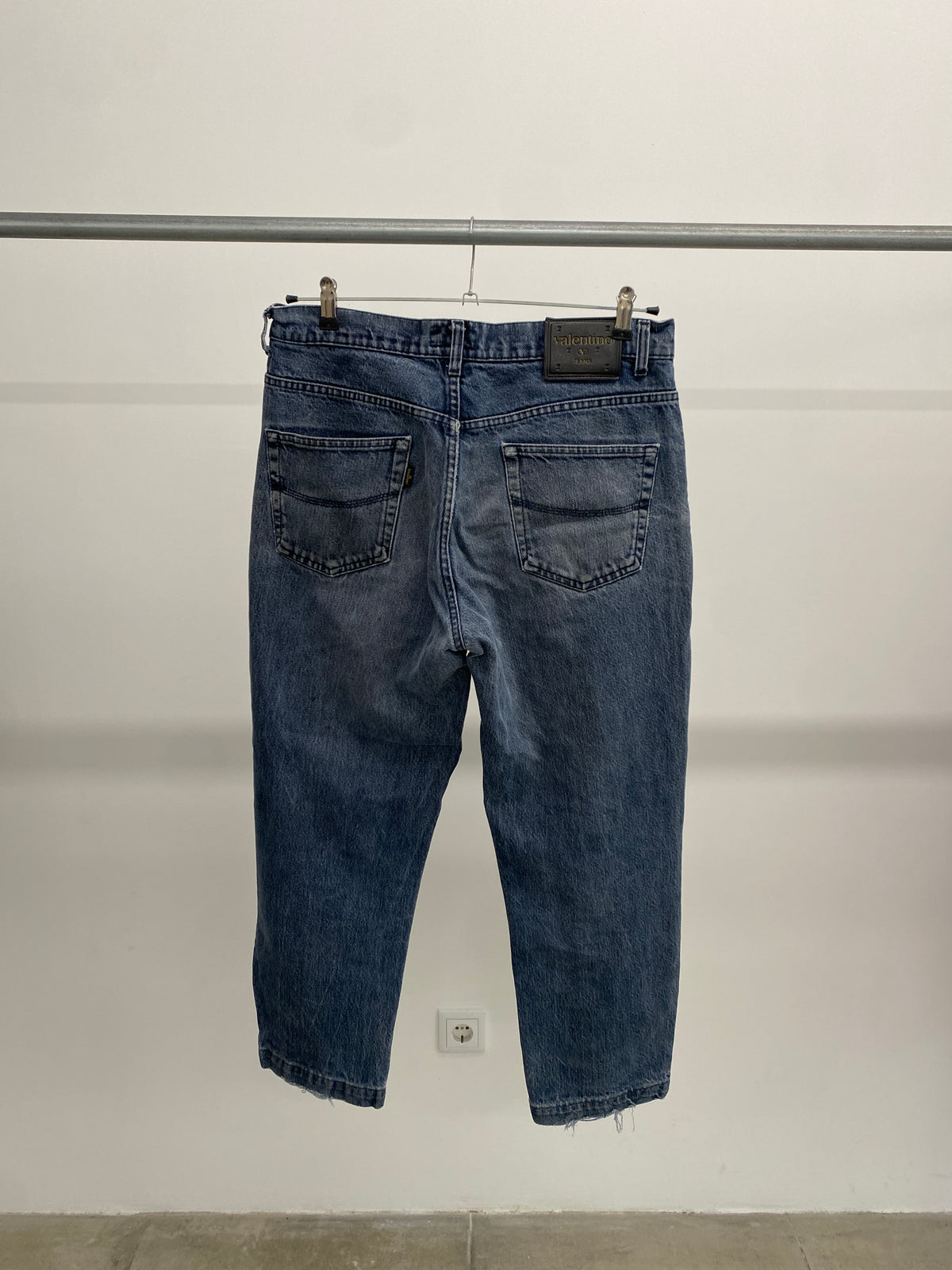 Valentino straight blue jeans (38)