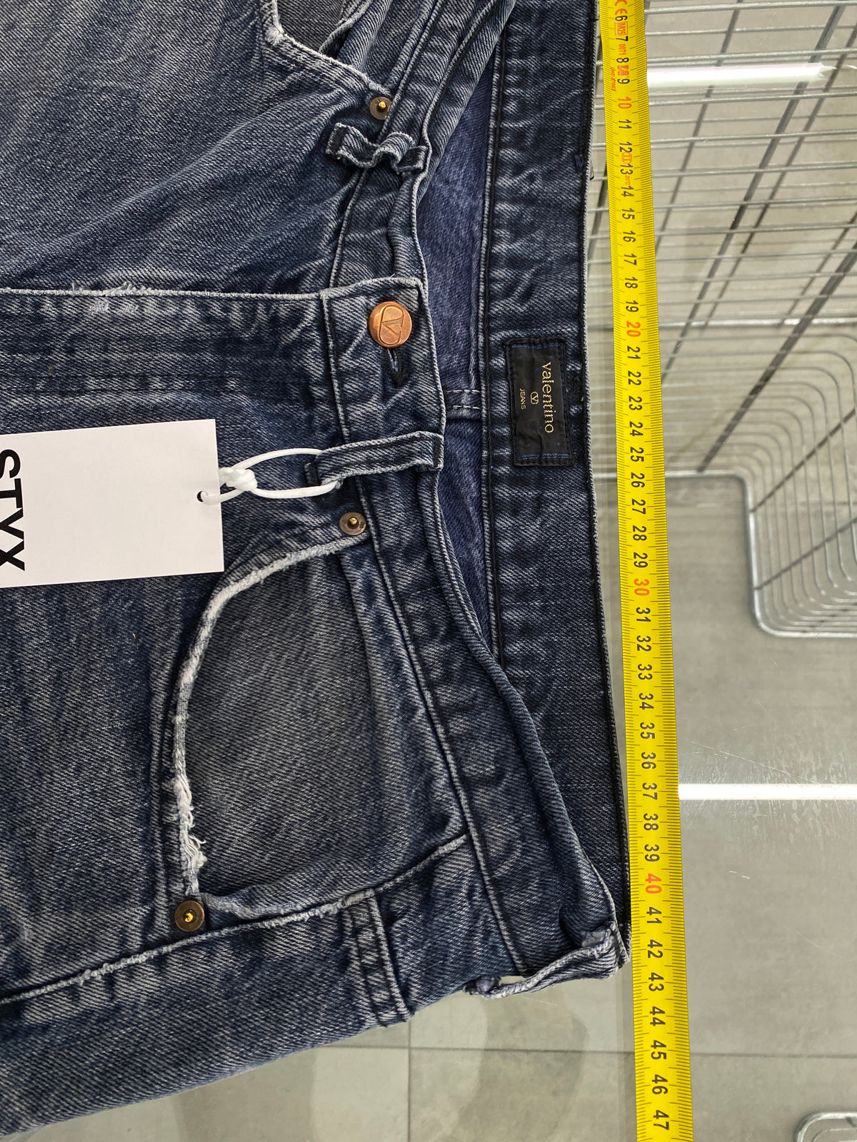 Valentino straight blue jeans (38)