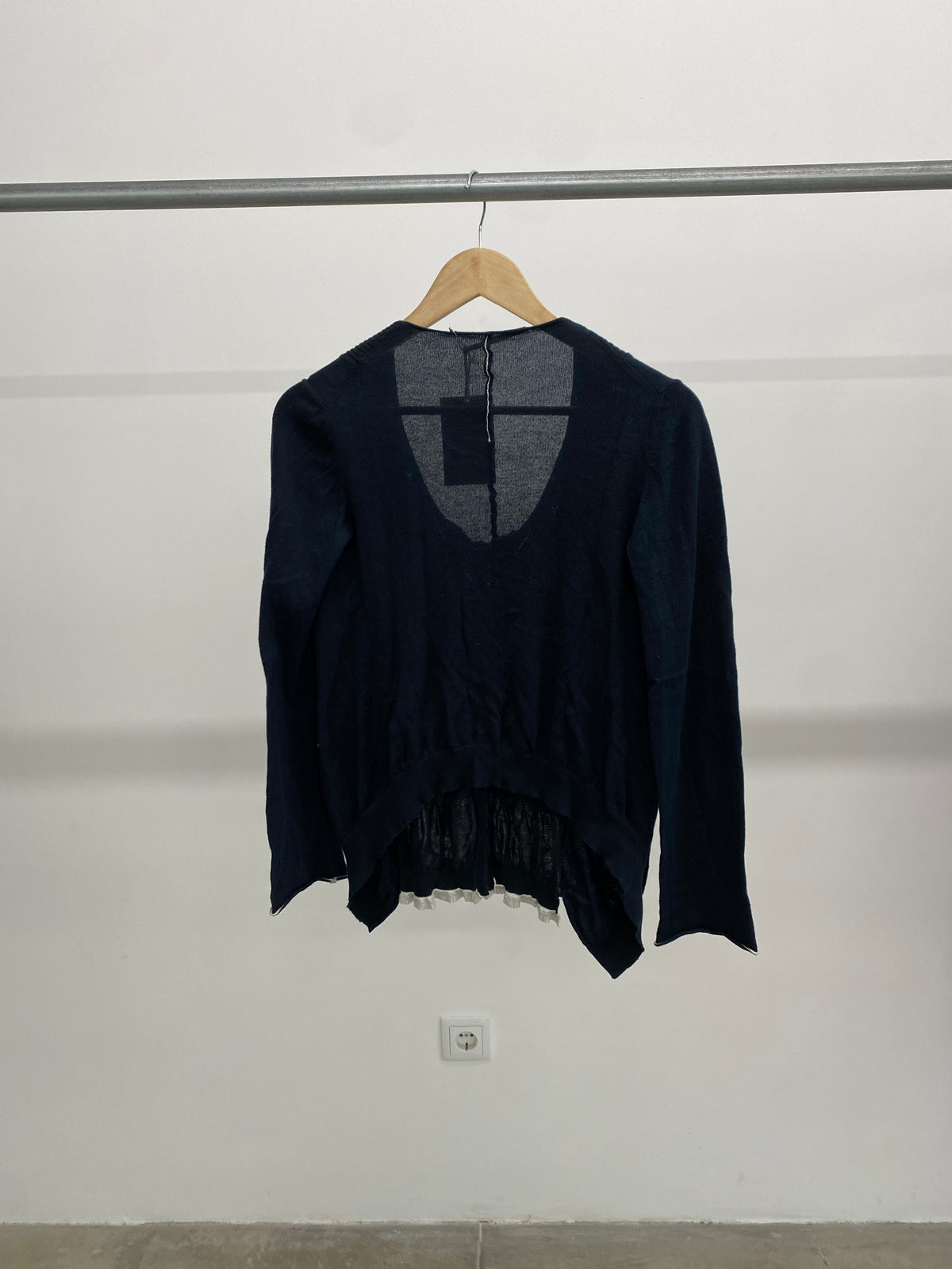 Marithé & François Girbaud navy cardigan (M)