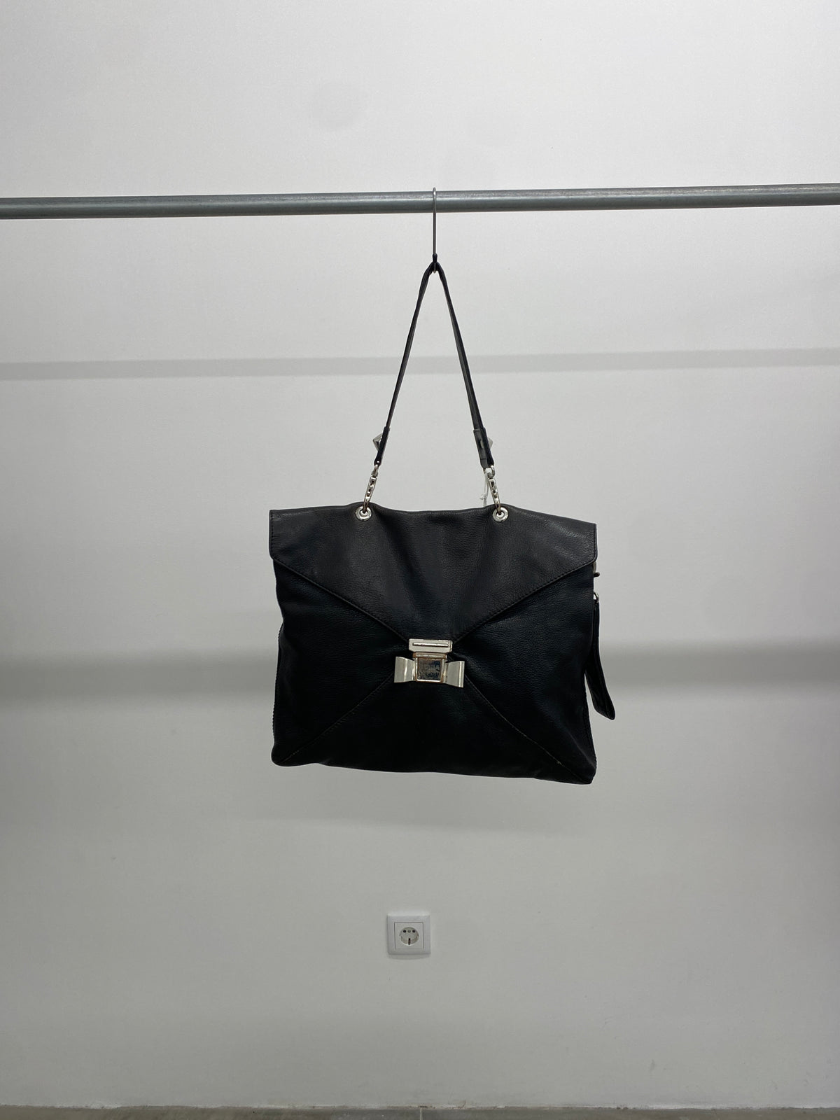Sonia Rykiel black leather bag