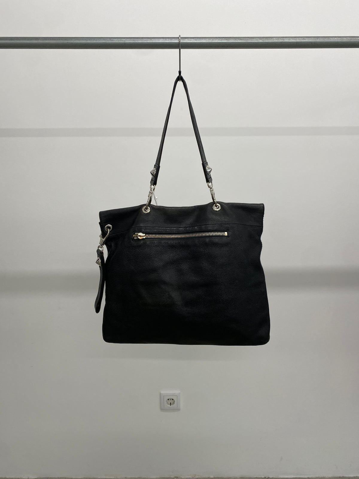 Sonia Rykiel black leather bag