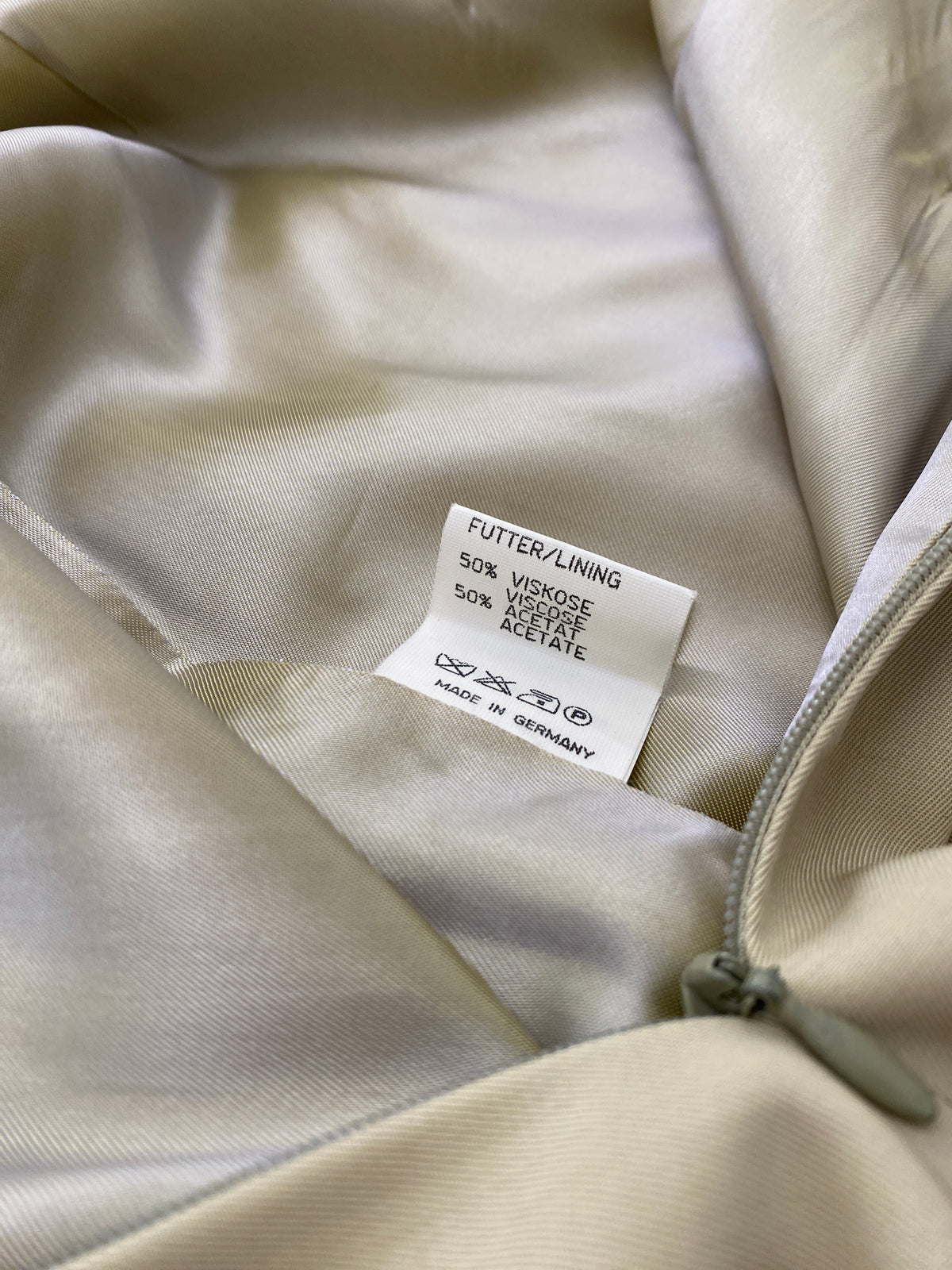 Jil Sander beige woll and silk skirt (36)