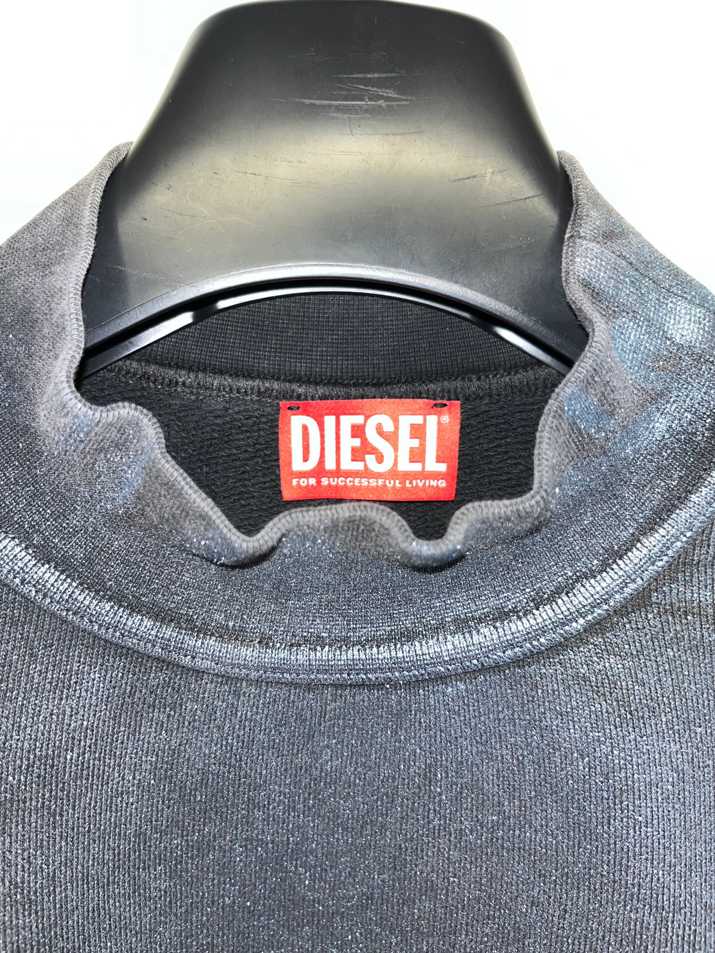 DIESEL blue glitter sweatshirt (M)