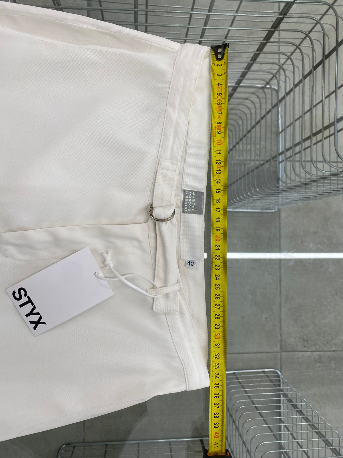 Marithé & François Girbaud white trousers (42)